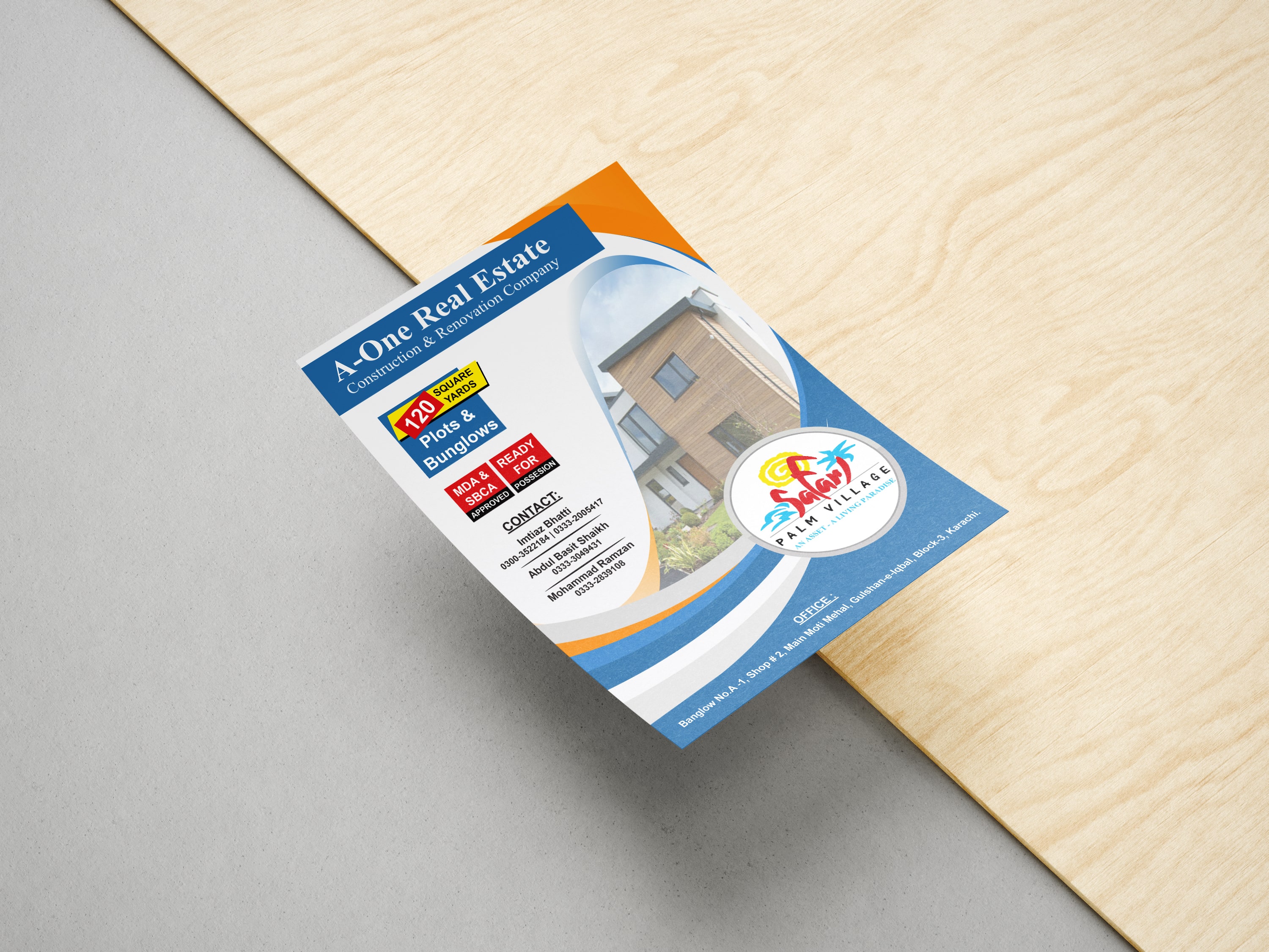 A5 modern flyer design Islamabad marketing