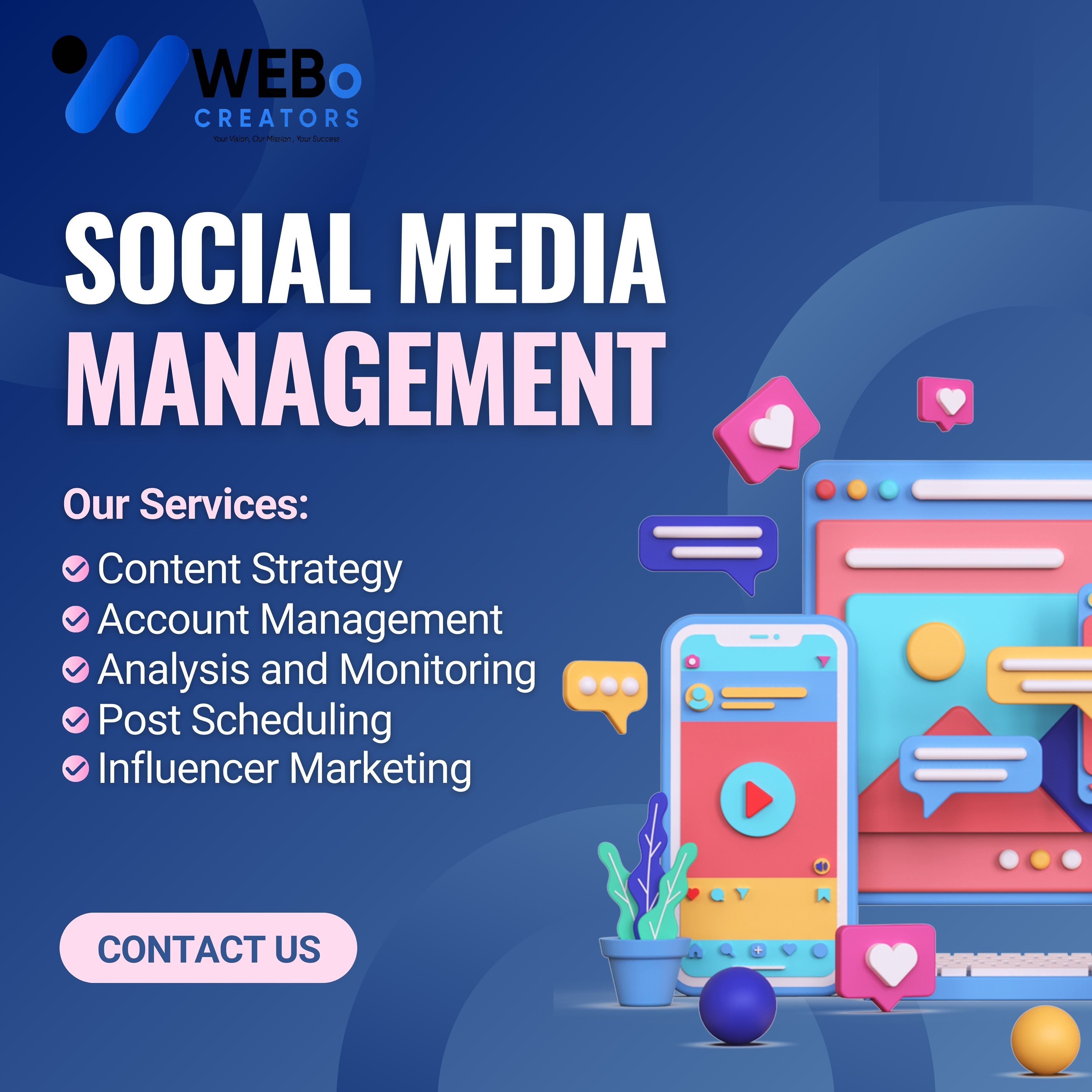 Social Media Management Services, Marketing & Optimization Company in Islamabad