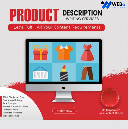 Product Description Writing Services | Best Digital Marketing Agency | Web Design in Islamabad for online stores